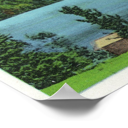 ブルーマウントレイクビューオブザマウンテン ポスター (角)