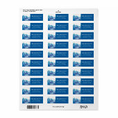 ブルーマウン威厳のあるテンバー（ユダヤ教の）バル・ミツバーアドレス ラベル (フルシート)