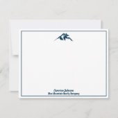 ブルーマウン実在テンエステート会社カスタム不動産仲介業者 ノートカード (正面)