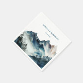 ブルーマウン素朴ズ結婚ーズ スタンダードカクテルナプキン (角)