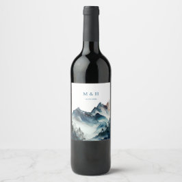 ブルーマウン素朴ズ結婚ーズ ワインラベル