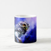 ブルーマグカップのフクロウ コーヒーマグカップ (中央)