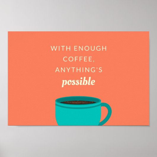 ブルーマグコーヒ引用文 ポスター (正面)