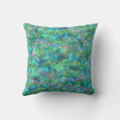 ブルーマザーオブパールランバーと装飾用クッション クッション (裏面)