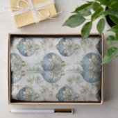 ブルーマジェスブルーエレガント金ゴールドクリスマスプレゼント 薄葉紙 (ギフト)