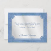 ブルーマスカレードマスクエレガントキンセアニェラ サンキューカード (裏面)