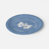 ブルーマスカレードマスクエレガントキンセアニェラ ペーパープレート (アングル)