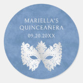ブルーマスカレードマスクエレガントキンセアニェラ ラウンドシール (正面)