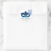 ブルーマスカレード誕生日パーティー スクエアシール (バッグ)