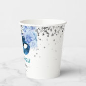 ブルーマスカレード誕生日パーティー 紙コップ (左)