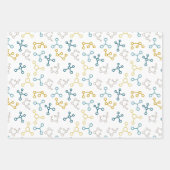 ブルーマスタード科学原子分子研究室 ラッピングペーパーシート (正面)