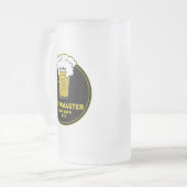 ブルーマスタービール自家醸造パパ フロストグラスビールジョッキ (正面左)