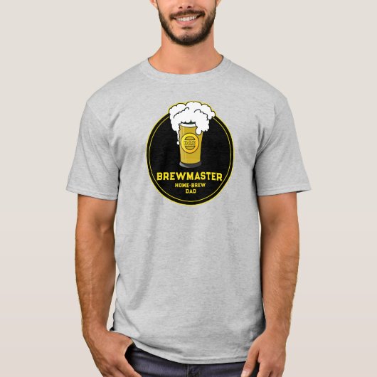 ブルーマスタービール自家醸造パパ Tシャツ (正面)