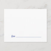 ブルーマス卒業パーティーアドバイス エンクロージャーカード (裏面)