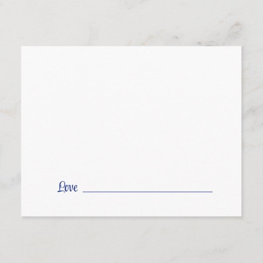 ブルーマス卒業パーティーアドバイス エンクロージャーカード (裏面)