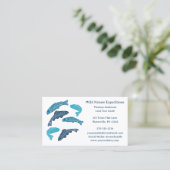 ブルーマス魚魚釣りをテーマにした 名刺 (スタンド正面)