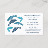 ブルーマス魚魚釣りをテーマにした 名刺 (正面)