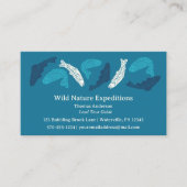 ブルーマス魚魚釣りをテーマにした 名刺 (正面)