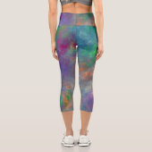 ブルーマゼンタグリーンバイオレットオレンジ抽出 カプリレギンス (裏面)