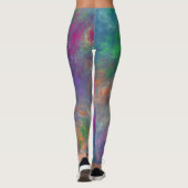 ブルーマゼンタグリーンバイオレットオレンジ抽出 レギンス (裏面)