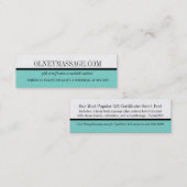 ブルーマッサージとスパ連絡カード コーリングカード (正面/裏面)