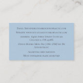 ブルーマッサージセラピーカイロプラクティックドクター 名刺 (裏面)