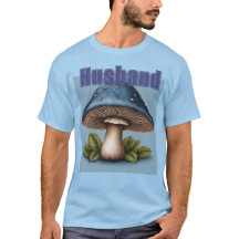 ブルーマッシュルームTシャツ