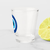 ブルーマティイブイブアイギリシャのシンボルショットガラス ショットグラス (右)
