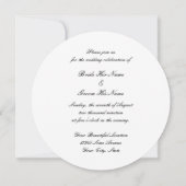 ブルーマティイブナルアイナザールラウンド結婚式招待状 招待状 (裏面)