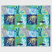 ブルーマティス紙切り出しインスパイア海ライフ ラッピングペーパー (フラット)