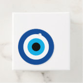 ブルーマティーイブックアイカスタムウェディングメッセージカード フェイバータグ (インサイチュ)