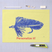 ブルーマトゥカストリーマー、フライ結び、フライ釣りアート 薄葉紙 (クラフト)