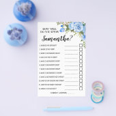 ブルーママのバイリンガルのゲームカードを知ってるか チラシ (シングル)