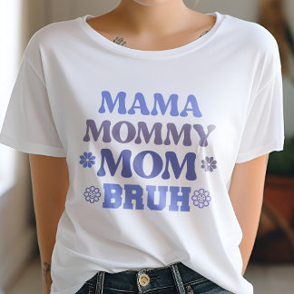 ブルーママママママママママブーおもしろい引用文 Tシャツ