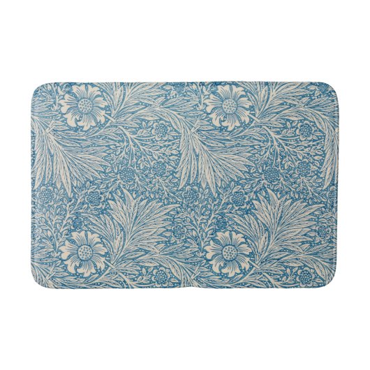 ブルーマリゴールド(ウィリアム・モリス著) バスマット (正面)