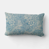 ブルーマリゴールド(ウィリアム・モリス著) ランバークッション (裏面)