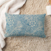 ブルーマリゴールド(ウィリアム・モリス著) ランバークッション (ブランケット)