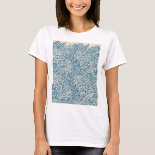 ブルーマリゴールド(ウィリアム・モリス著) Tシャツ (正面)