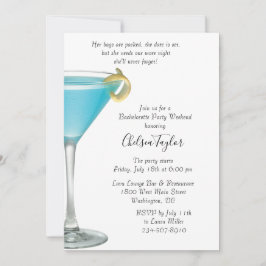 ブルーマルティニカクテルアワーバチェロレッテ 招待状
