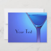 ブルーマルティニカクテルカスタムの発表 案内状 (正面)