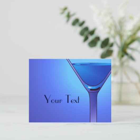 ブルーマルティニカクテルカスタムの発表 案内状 (スタンド正面)