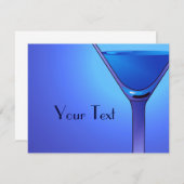 ブルーマルティニカクテルカスタムの発表 案内状 (正面/裏面)