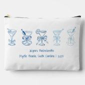 ブルーマルティニバチェロレッテ花嫁ギフト アクセサリーポーチ (正面)