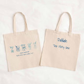 ブルーマルティニバチェロレッテ花嫁ギフト トートバッグ