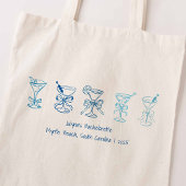 ブルーマルティニバチェロレッテ花嫁ギフト トートバッグ