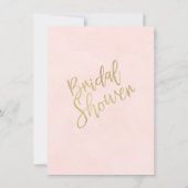 ブルーマルーンフローラブランチブライダルシャワー招待 招待状 (裏面)