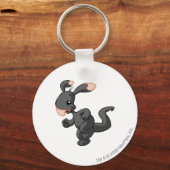 ブルーマロの影 キーホルダー (正面)