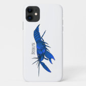 ブルーマロンザリガニのキャラクターイラスト Case-Mate iPhoneケース (裏面)