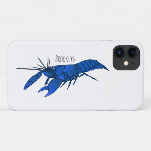ブルーマロンザリガニのキャラクターイラスト iPhone 11 ケース
