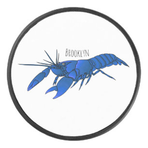 ブルーマロンcrayfish漫画イラストレーション アイスホッケーパック